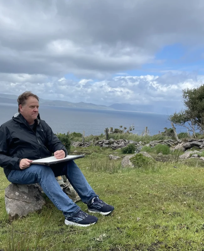Fred Lynch Drawing on Location (Ireland)
