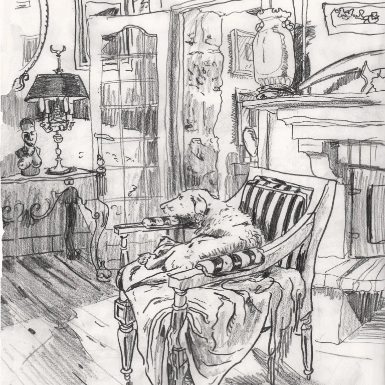 Paul Madonna - Sketch - Cape the Dog