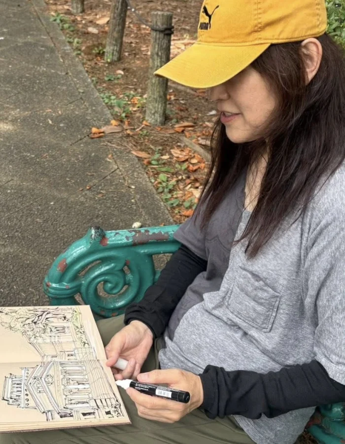 Sketching on location-2 kumi 4x5